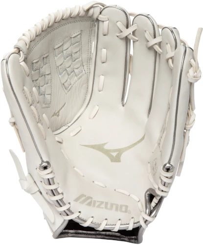12.5 Inch Mizuno MVP Prime SE GMVP1250PSEF8-White/Gold Women's Fastpitch Softball Glove 2 12.5 Inch Mizuno MVP Prime SE GMVP1250PSEF8-White/Gold Women's Fastpitch Softball Glove - Image 2