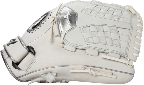 12.5 Inch Mizuno MVP Prime SE GMVP1250PSEF8-White/Silver Women's Fastpitch Softball Glove 3 12.5 Inch Mizuno MVP Prime SE GMVP1250PSEF8-White/Silver Women's Fastpitch Softball Glove - Image 3