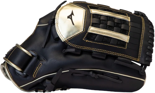14 Inch Mizuno MVP Prime SE GMVP1400PSES8-Black/Gold Adult Slowpitch Softball Glove 3 14 Inch Mizuno MVP Prime SE GMVP1400PSES8-Black/Gold Adult Slowpitch Softball Glove - Image 3