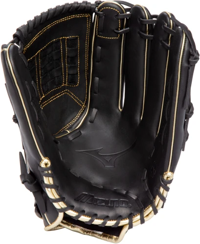 14 Inch Mizuno MVP Prime SE GMVP1400PSES8-Black/Gold Adult Slowpitch Softball Glove 2 14 Inch Mizuno MVP Prime SE GMVP1400PSES8-Black/Gold Adult Slowpitch Softball Glove - Image 2