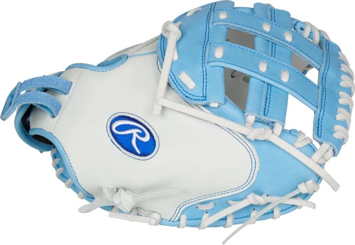 33 Inch Rawlings Liberty Advanced Color Series RLACM33FPCB Women's White/ColumbiaBlue Fastpitch Softball Catcher Mitt 3 33 Inch Rawlings Liberty Advanced Color Series RLACM33FPCB Women's White/ColumbiaBlue Fastpitch Softball Catcher Mitt - Image 3