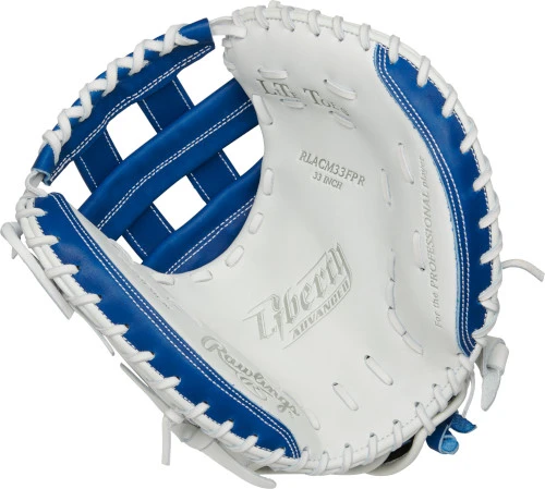 33 Inch Rawlings Liberty Advanced Color Series RLACM33FPR Women's White/Royal Fastpitch Softball Catcher Mitt 2 33 Inch Rawlings Liberty Advanced Color Series RLACM33FPR Women's White/Royal Fastpitch Softball Catcher Mitt - Image 2
