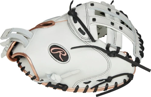 33 Inch Rawlings Liberty Advanced Color Series RLACM33FPRG Women's White/RoseGold/Black Fastpitch Softball Catcher Mitt 3 33 Inch Rawlings Liberty Advanced Color Series RLACM33FPRG Women's White/RoseGold/Black Fastpitch Softball Catcher Mitt - Image 3
