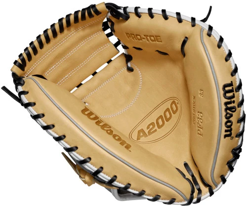 33 Inch Wilson A2000 Pedroia Fit WTA20RB19PFCM33 Adult Baseball Catcher Mitt 2 33 Inch Wilson A2000 Pedroia Fit WTA20RB19PFCM33 Adult Baseball Catcher Mitt - Image 2