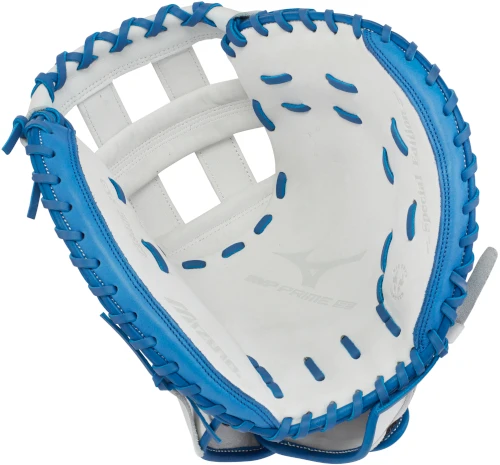 34 Inch Mizuno MVP Prime SE GXS50PSE7 White/Royal Women's Fastpitch Softball Catcher Mitt 312645 2 34 Inch Mizuno MVP Prime SE GXS50PSE7 White/Royal Women's Fastpitch Softball Catcher Mitt 312645 - Image 2