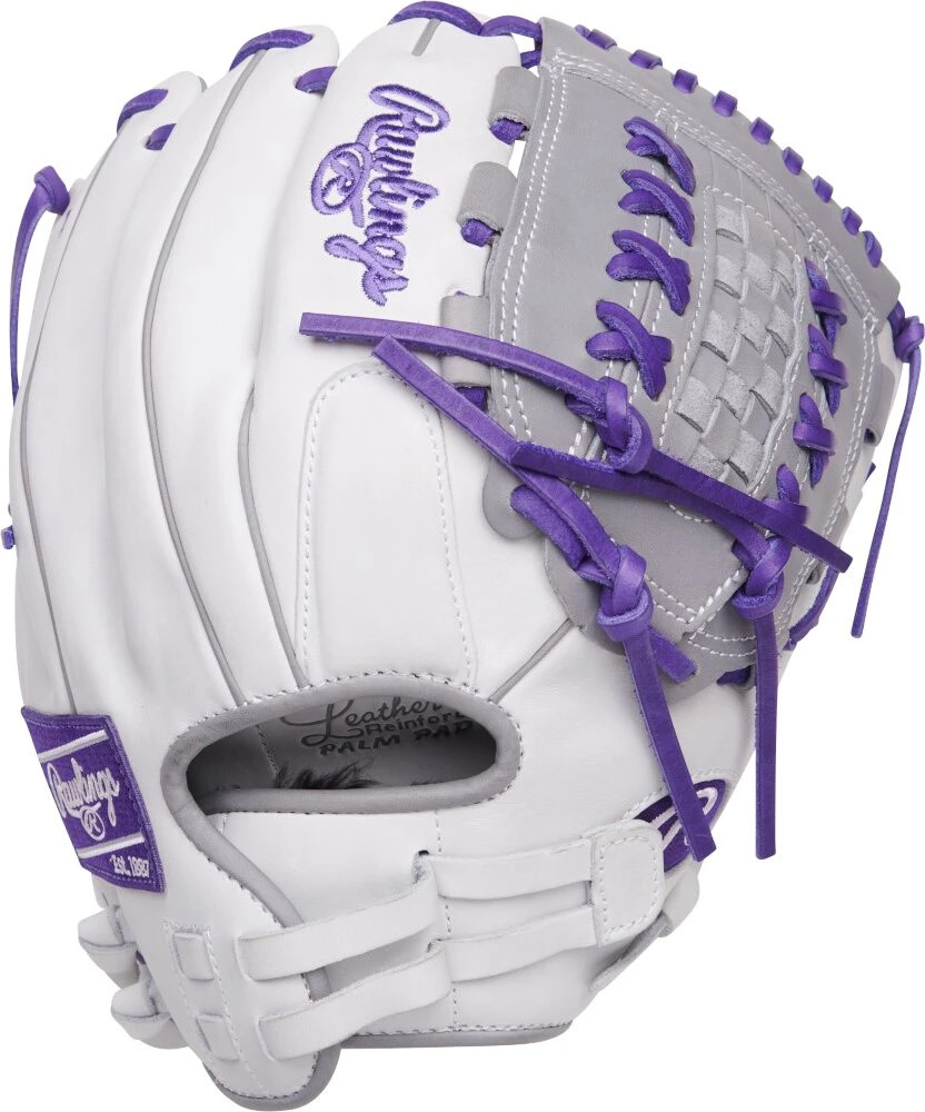 12.5 Inch Rawlings Liberty Advanced Color Series 4.0 Women's Fastpitch Softball Glove RLA125-18WPG 1 12.5 Inch Rawlings Liberty Advanced Color Series 4.0 Women's Fastpitch Softball Glove RLA125-18WPG