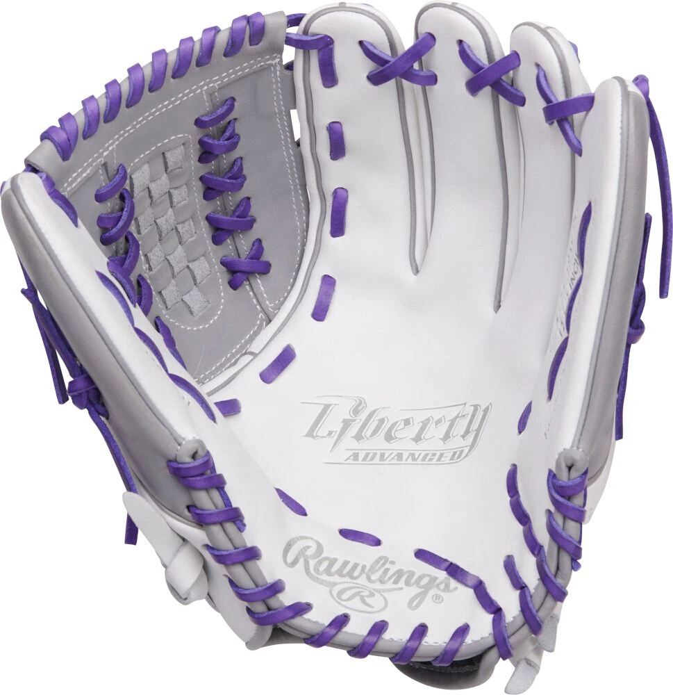 12.5 Inch Rawlings Liberty Advanced Color Series 4.0 Women's Fastpitch Softball Glove RLA125-18WPG 2 12.5 Inch Rawlings Liberty Advanced Color Series 4.0 Women's Fastpitch Softball Glove RLA125-18WPG - Image 2