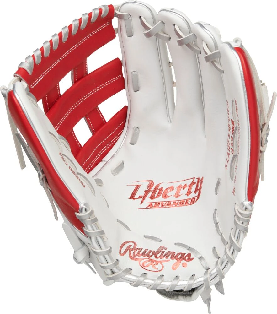 12.75 Inch Rawlings Liberty Advanced Color Series 4.0 Women's Fastpitch Softball Outfield Glove RLA1275SB-6WSP 2 12.75 Inch Rawlings Liberty Advanced Color Series 4.0 Women's Fastpitch Softball Outfield Glove RLA1275SB-6WSP - Image 2
