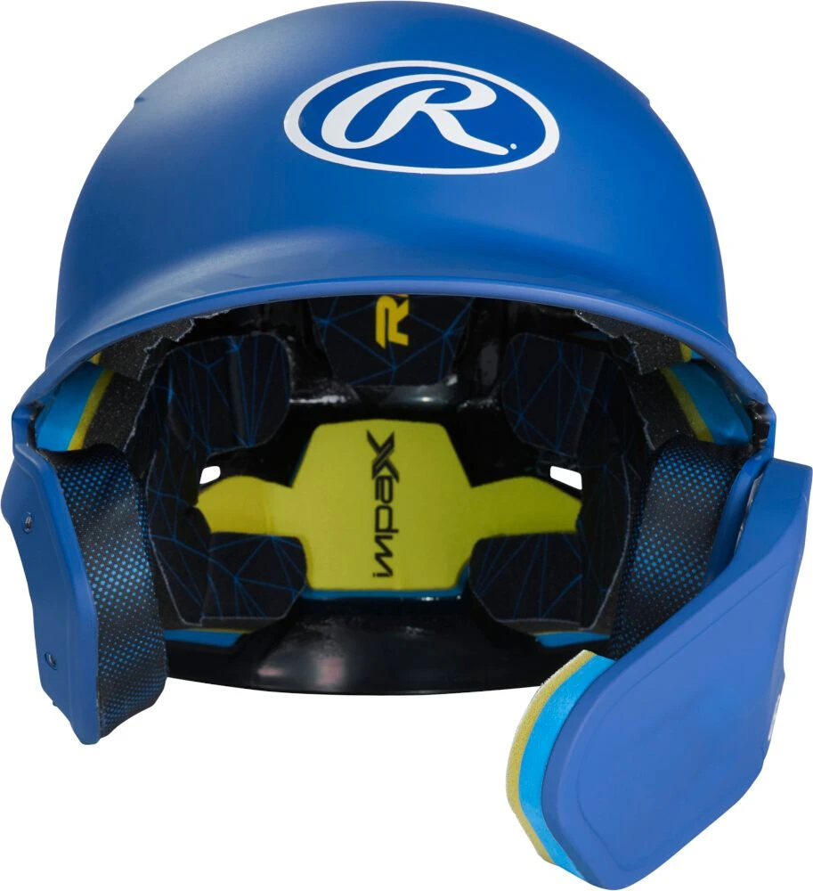 Rawlings MACH Adjust Senior Matte Baseball Batting Helmet W/ Adjustable Face Guard MA07S 2 Rawlings MACH Adjust Senior Matte Baseball Batting Helmet W/ Adjustable Face Guard MA07S - Image 2
