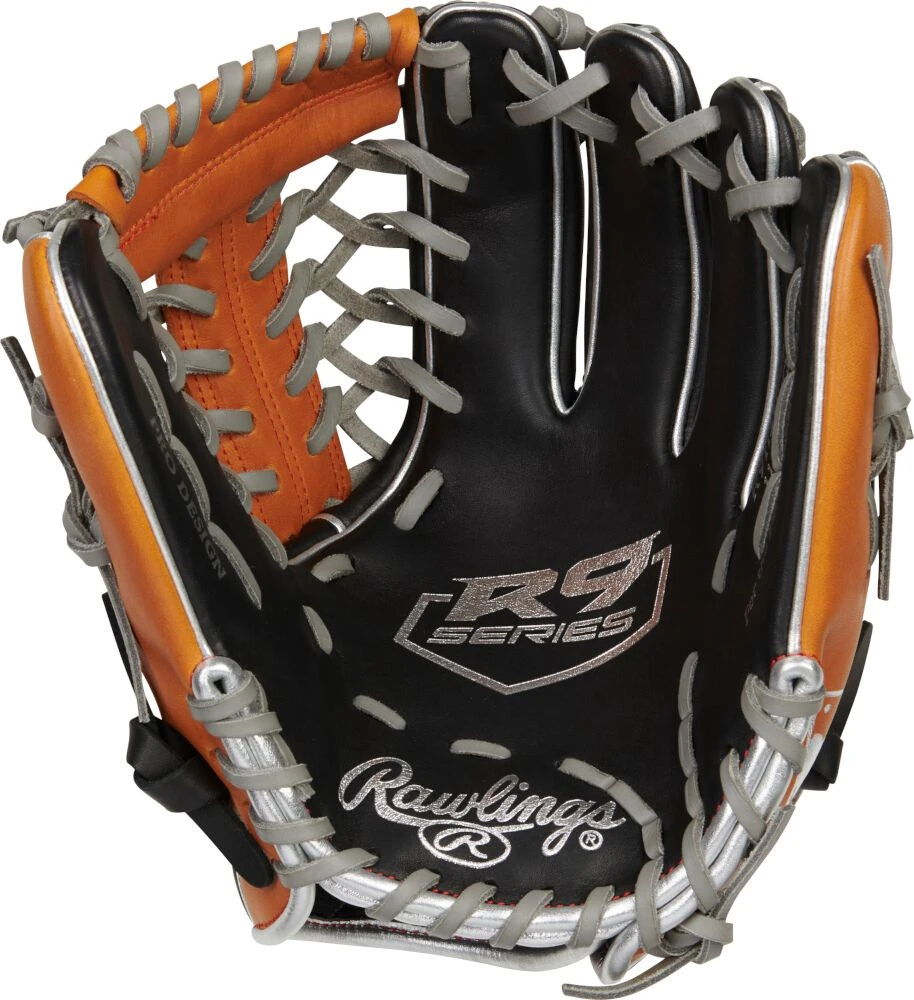 11.5 Inch Rawlings R9 Contour Youth Infield Baseball Glove R9115U-4BT 2 11.5 Inch Rawlings R9 Contour Youth Infield Baseball Glove R9115U-4BT - Image 2