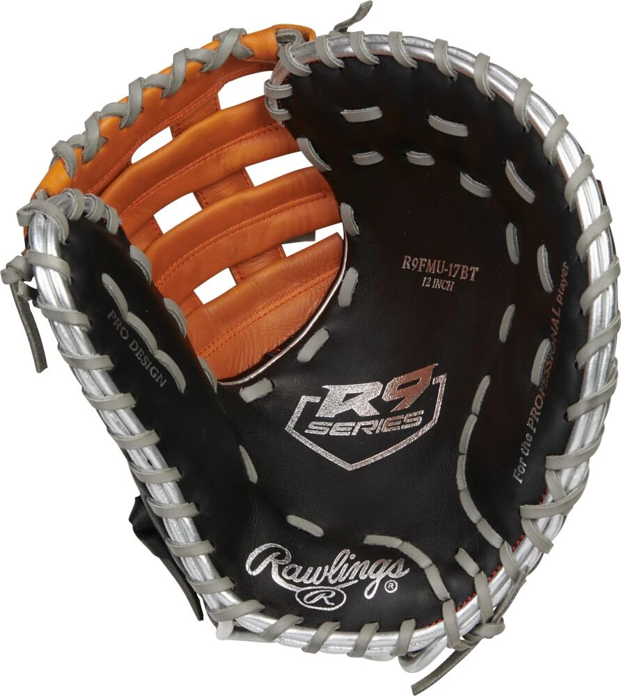 12 Inch Rawlings R9 Contour Youth Firstbase Baseball Mitt R9FMU-17BT 2 12 Inch Rawlings R9 Contour Youth Firstbase Baseball Mitt R9FMU-17BT - Image 2