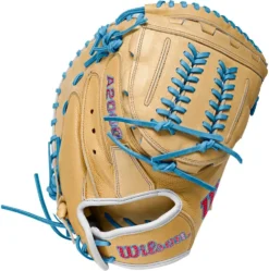 34 Inch Wilson A2000 SuperSkin Aubree Munro Game Model Women's Fastpitch Softball Catcher Mitt WBW10043634